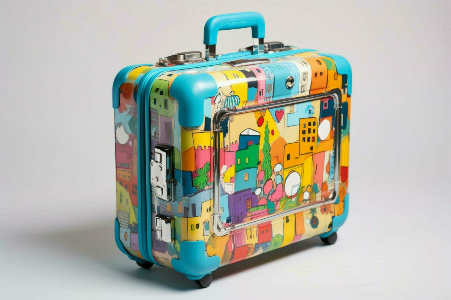 colorful travel suitcase photo