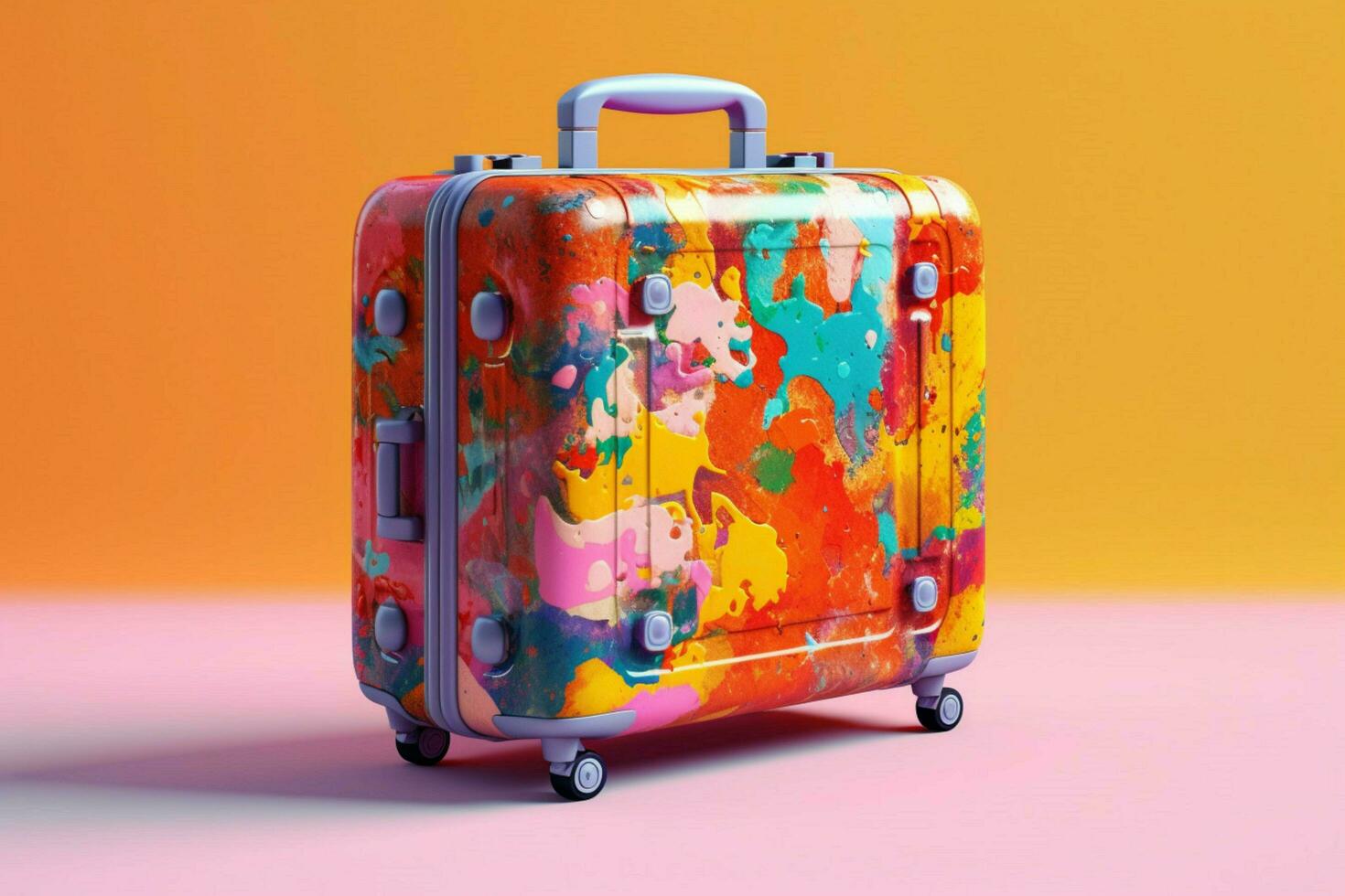 colorful travel suitcase trip photo