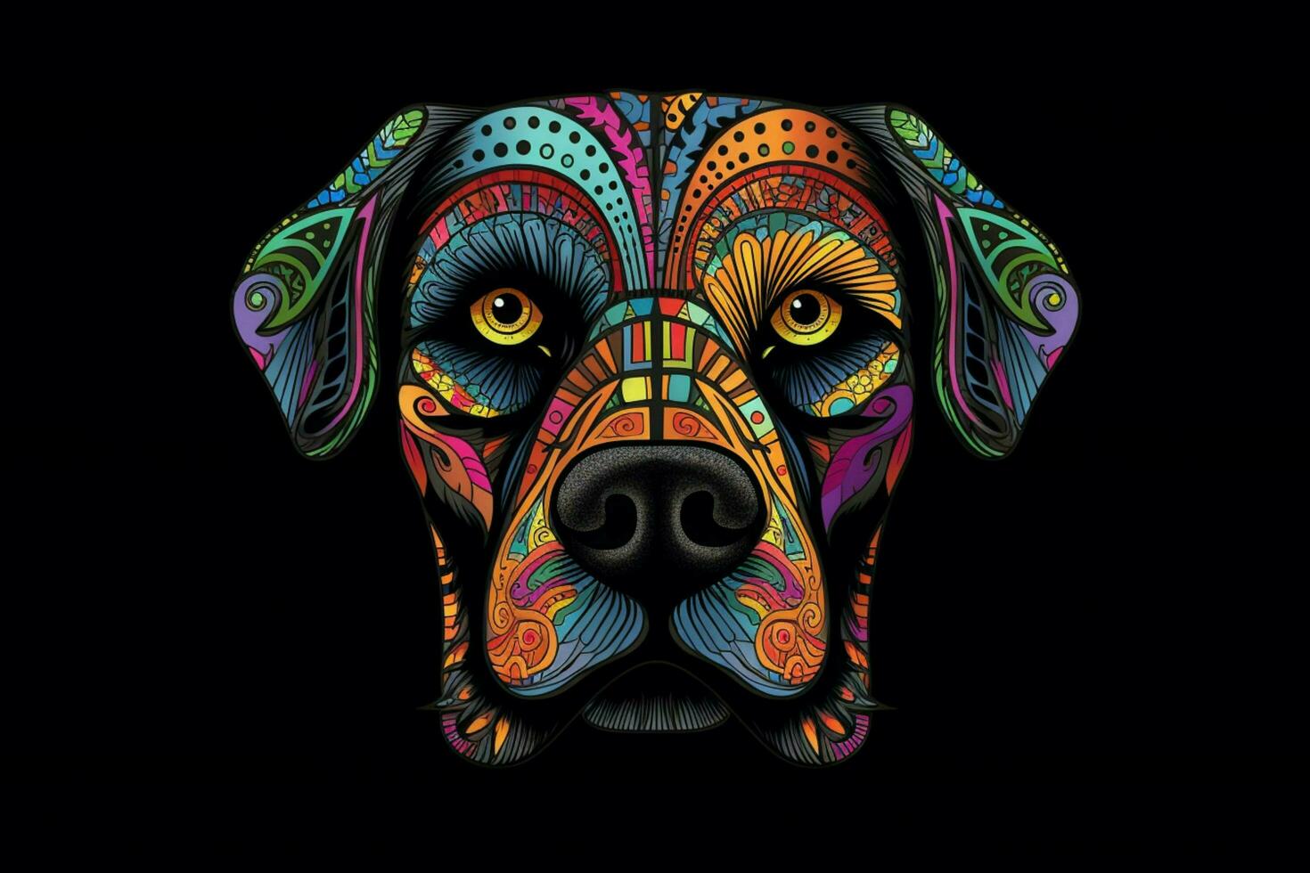 coloring book dog black photo