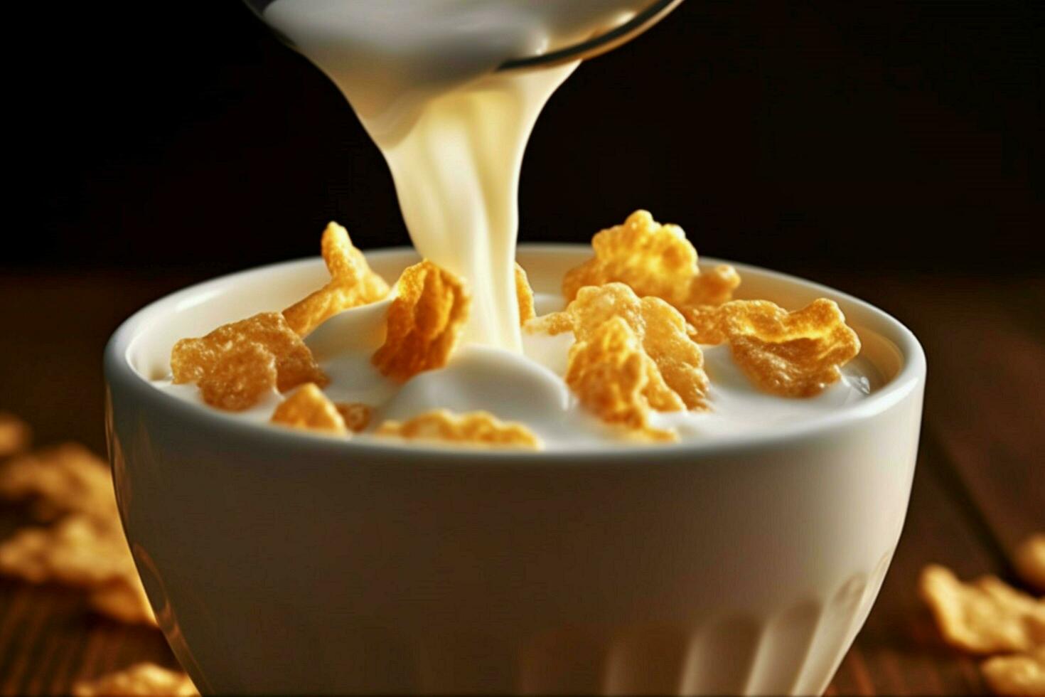 corn flakes milk photo