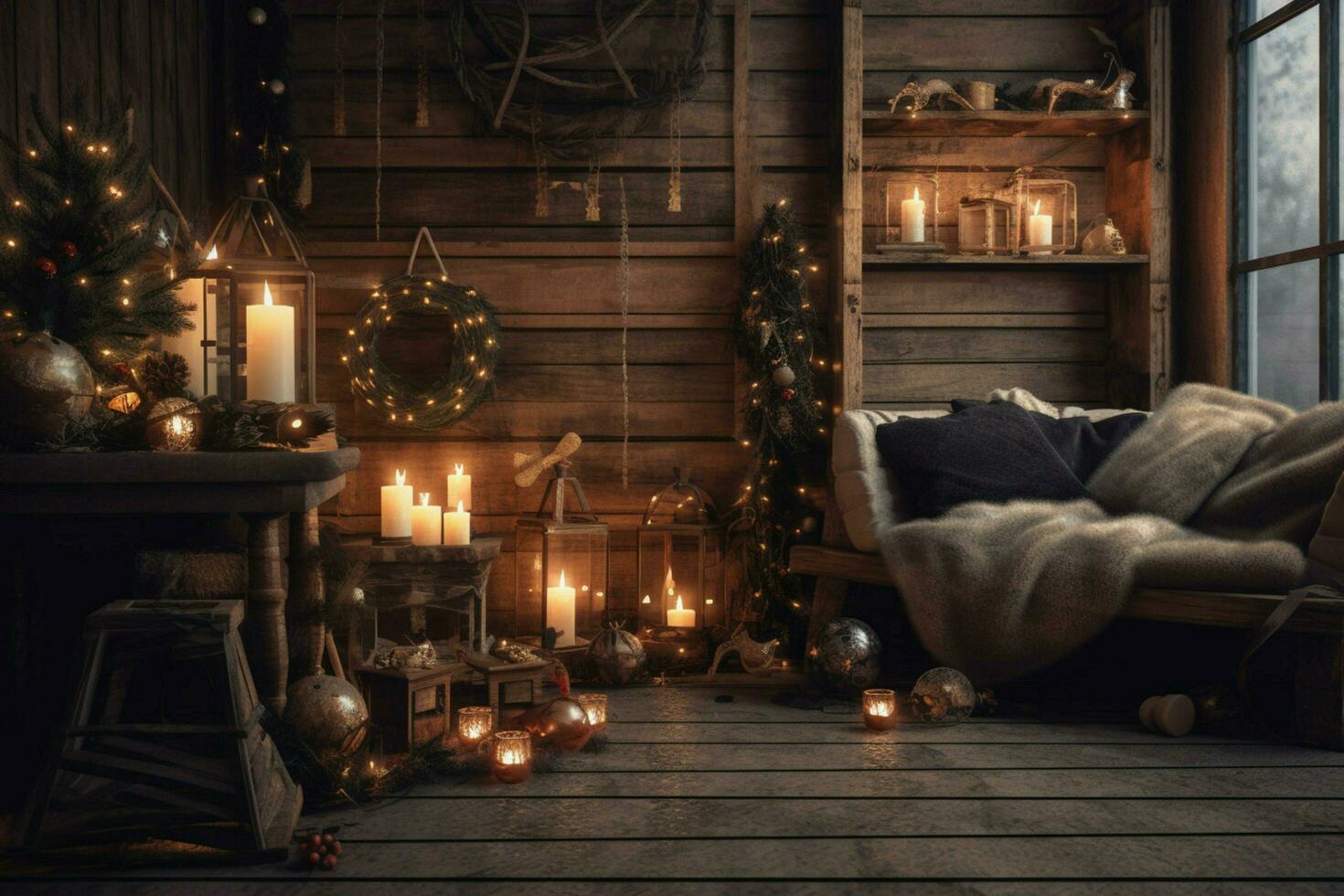 cozy christmas composition photo