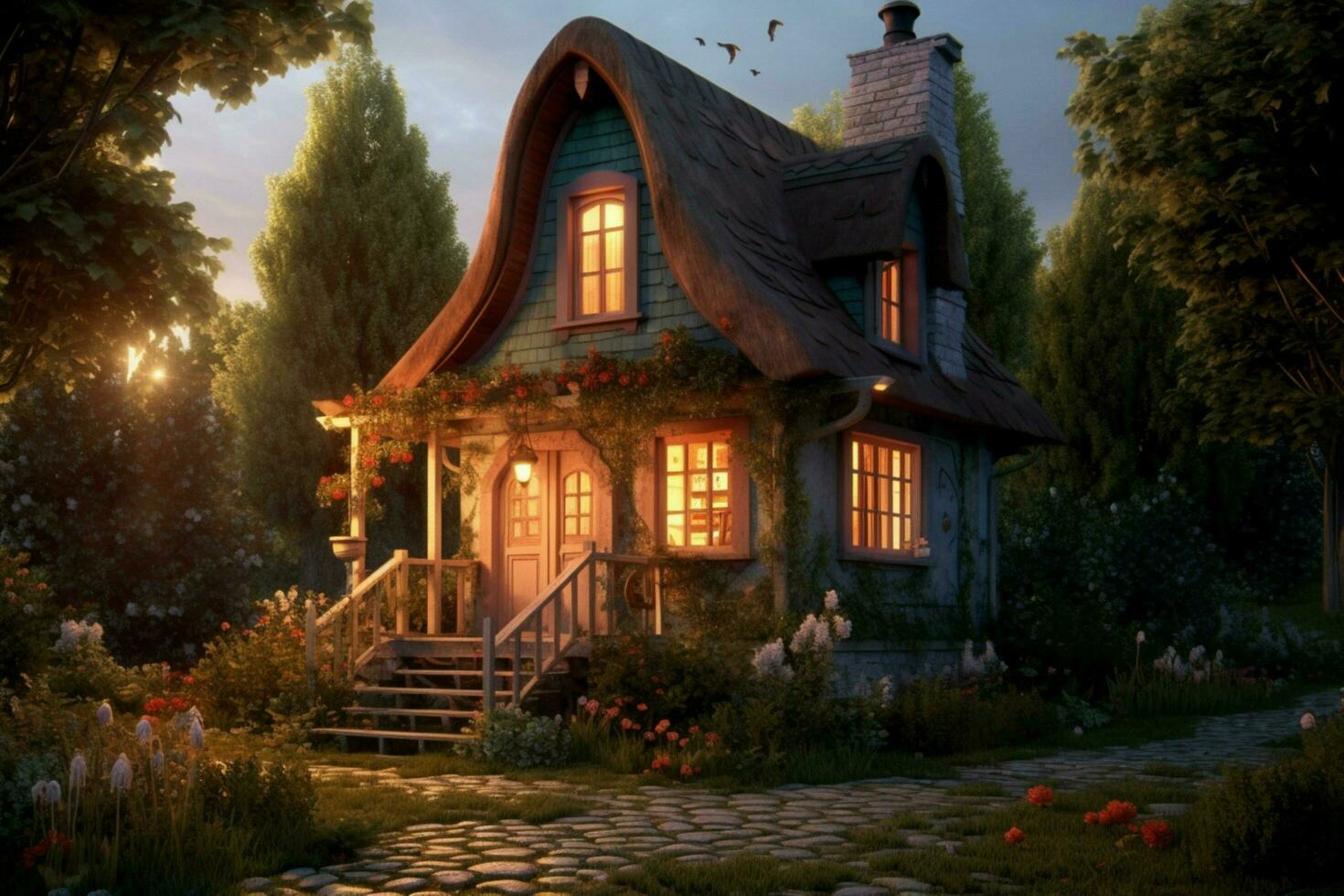 cozy little cottage photo