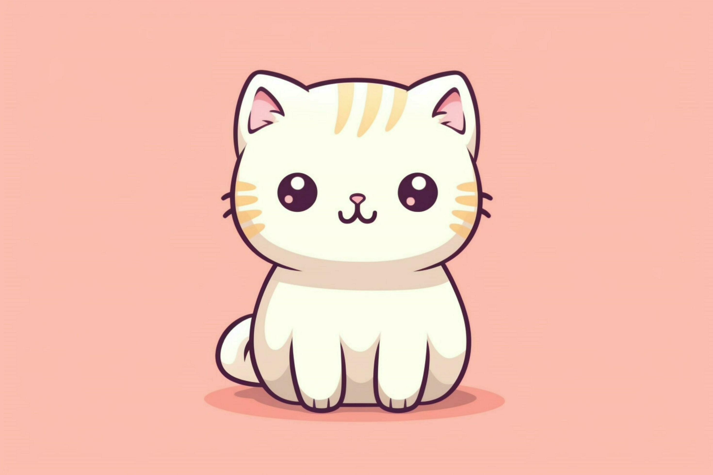 cute kawaii cat cartoon 30637382 Stock Photo at Vecteezy