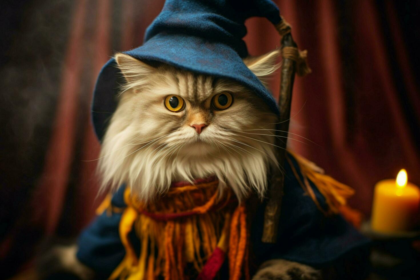 cute wizard cat photo