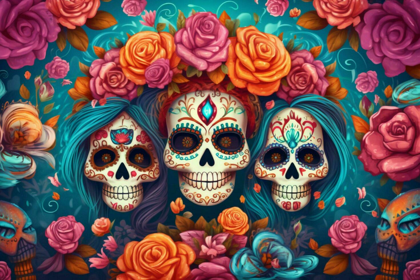 day of dead background photo