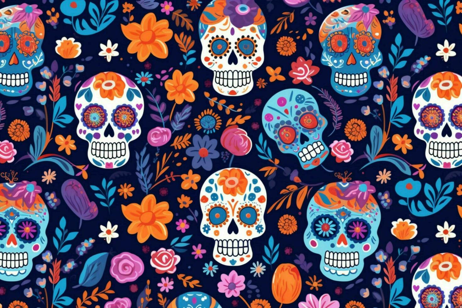 day of dead pattern photo