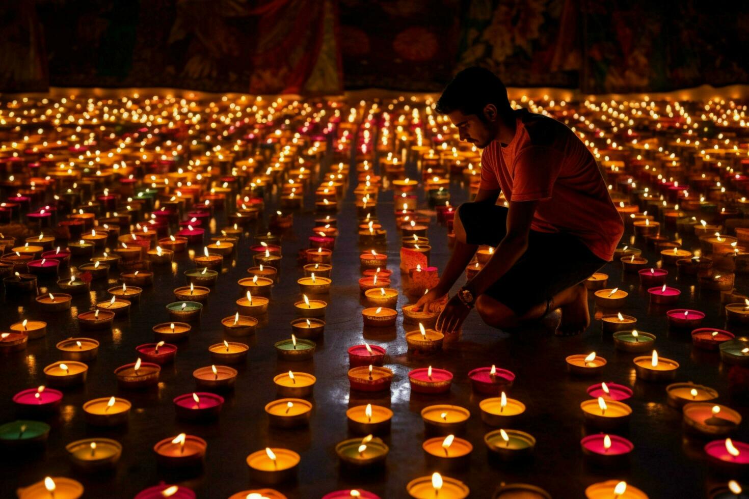diwali lights image hd photo