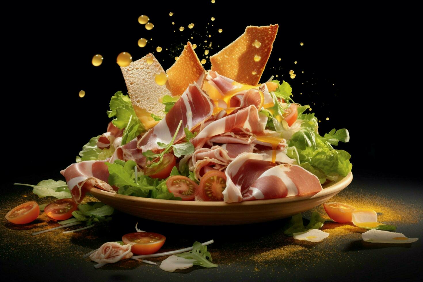 exploded axonometric view of a ham mustard sause br photo