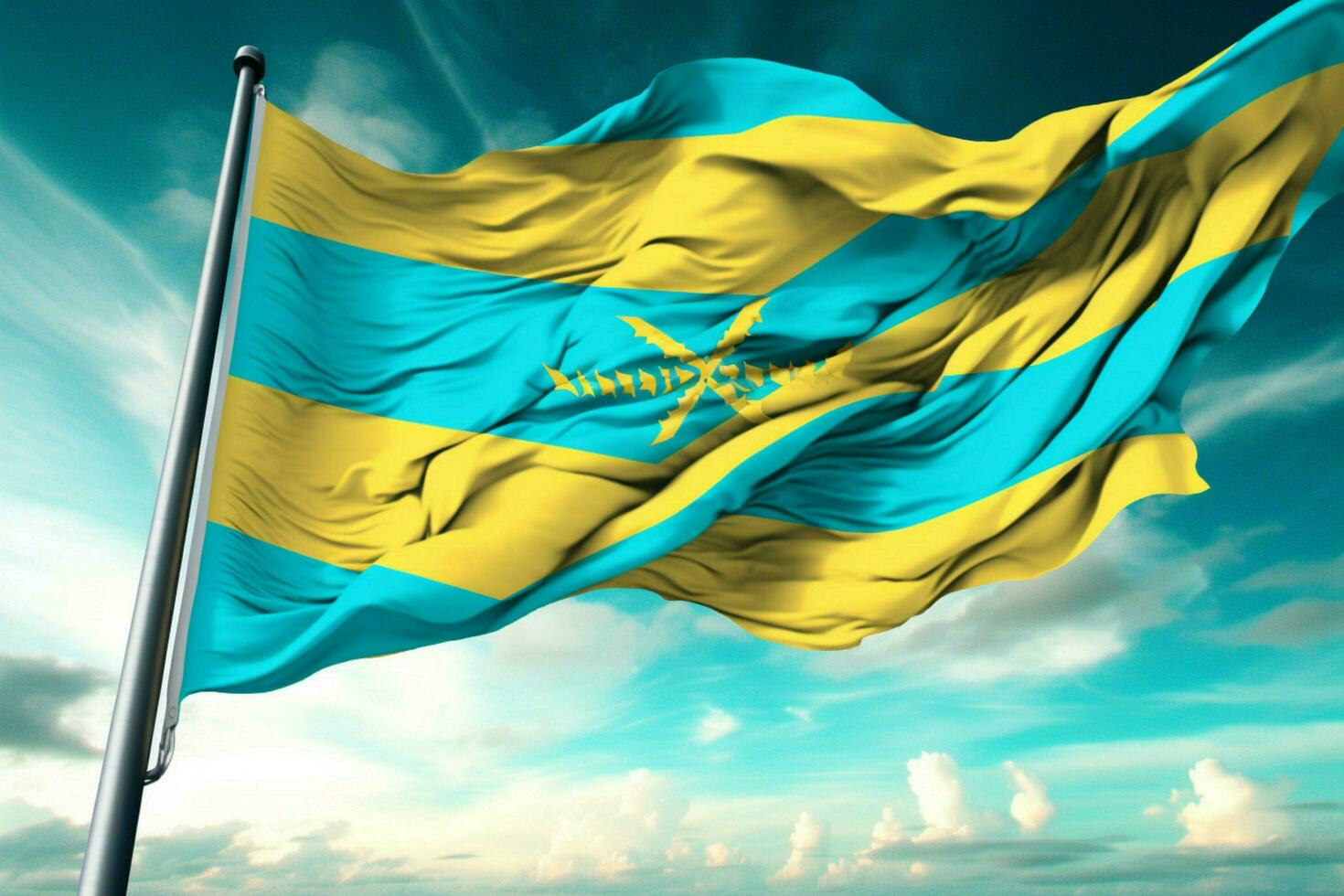 flag wallpaper of Bahamas The photo