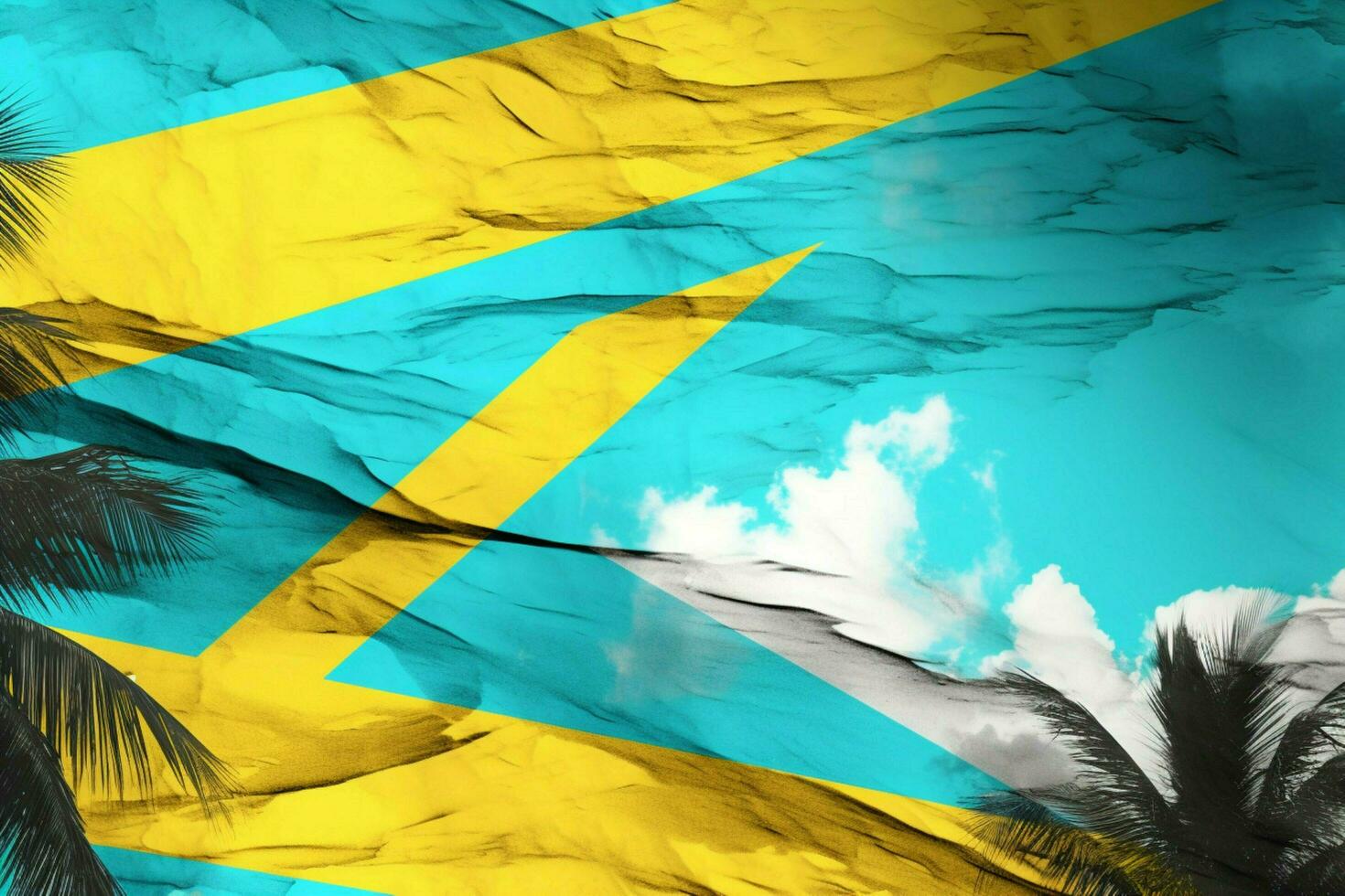 flag wallpaper of Bahamas The photo