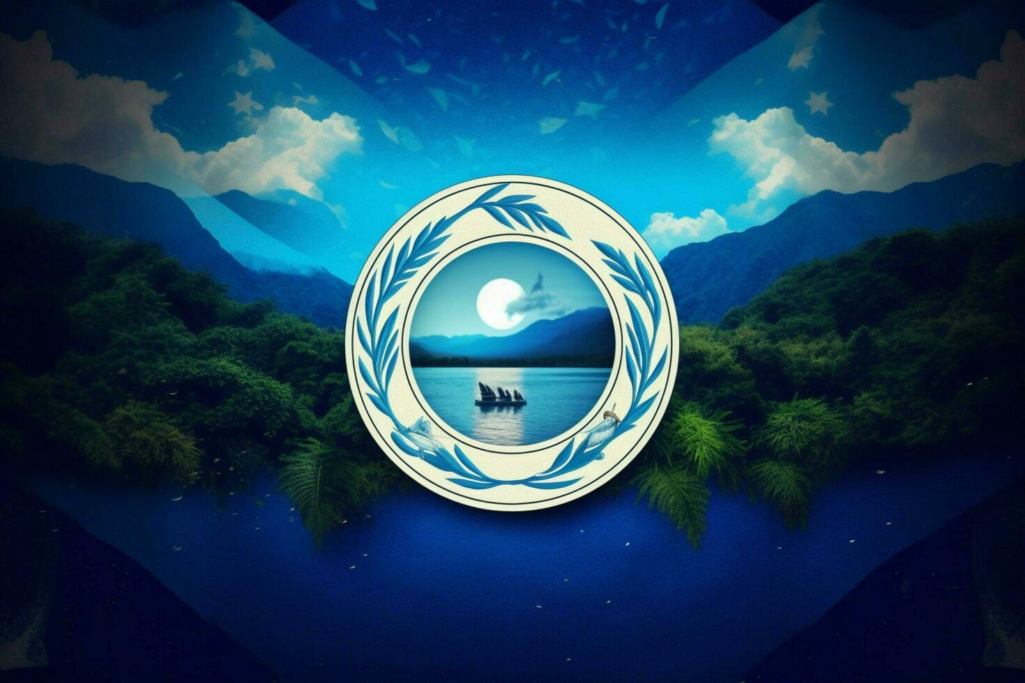 flag wallpaper of Central American Federation photo