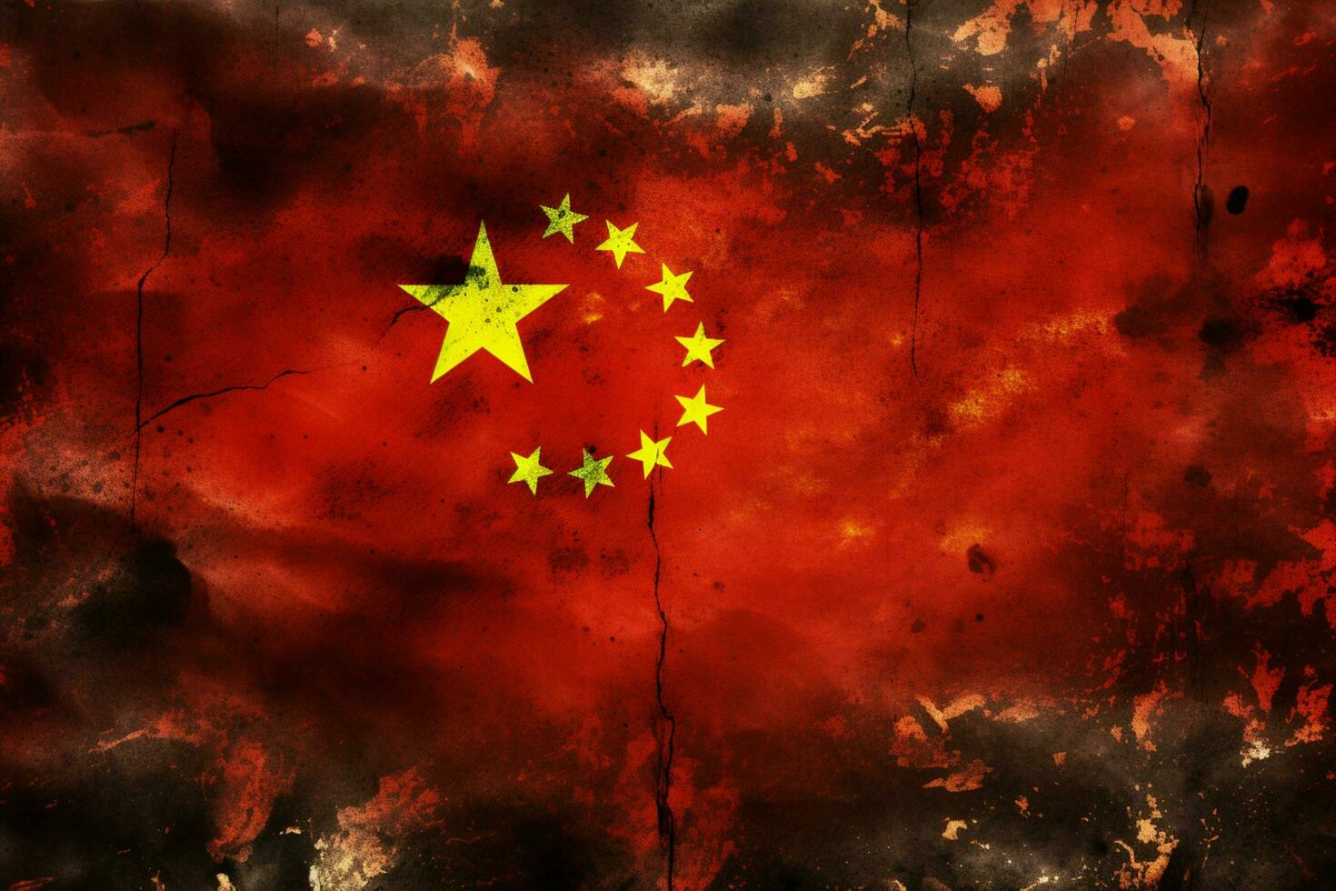 flag wallpaper of China photo