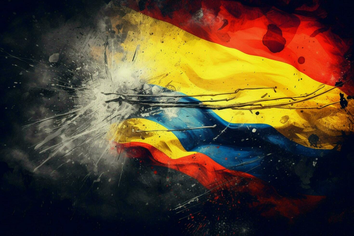 flag wallpaper of Colombia photo