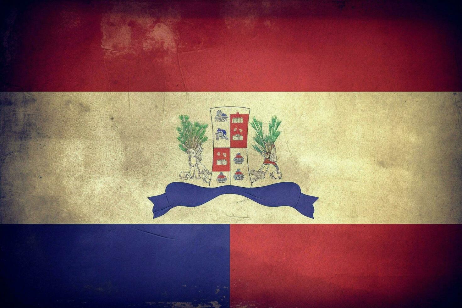 flag wallpaper of Dominican Republic photo