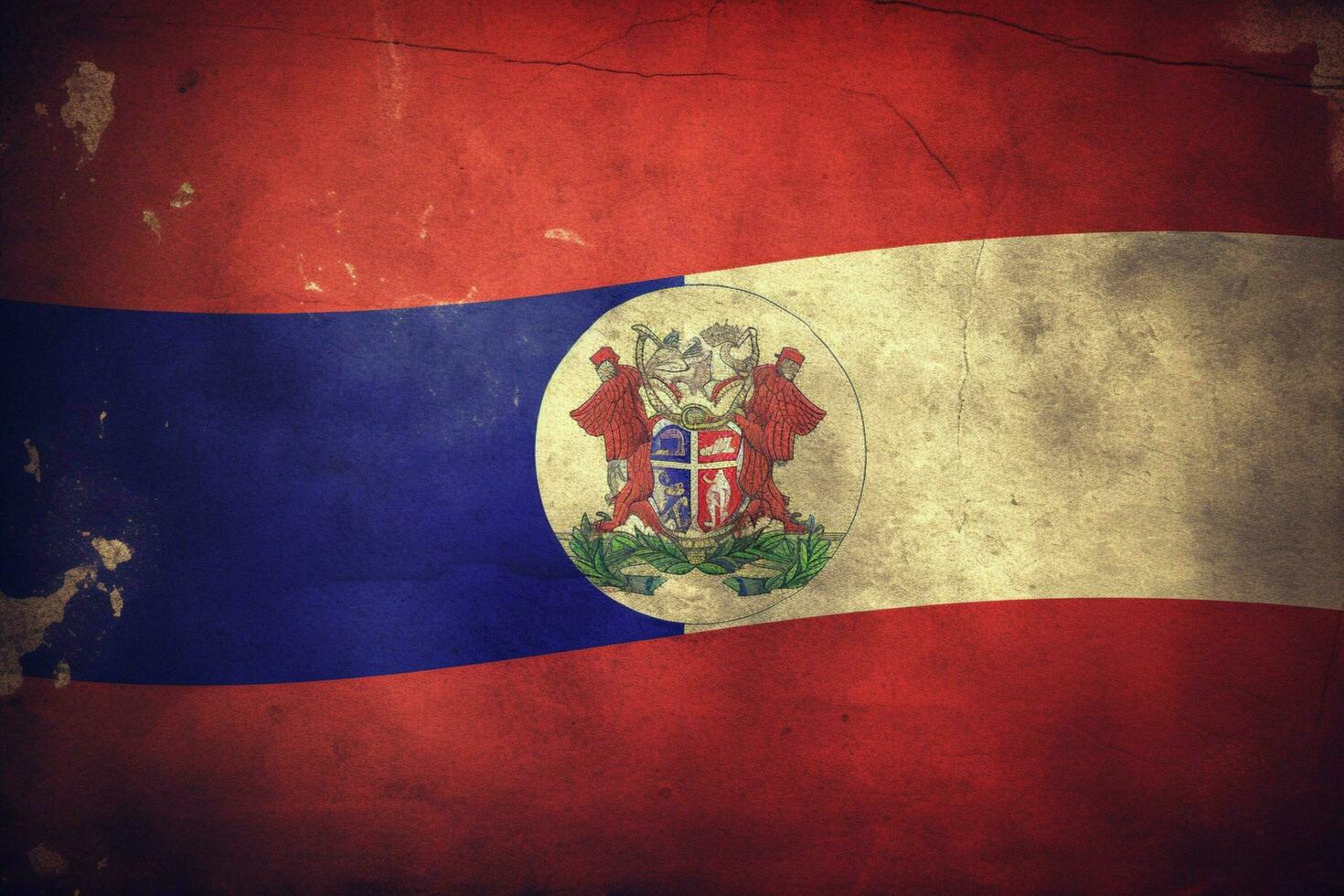 flag wallpaper of Dominican Republic photo