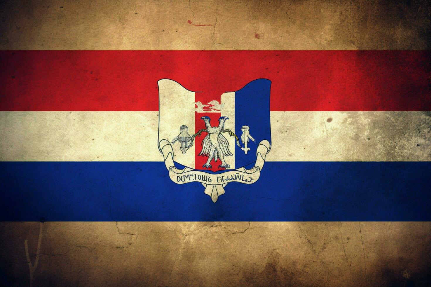 flag wallpaper of Dominican Republic photo