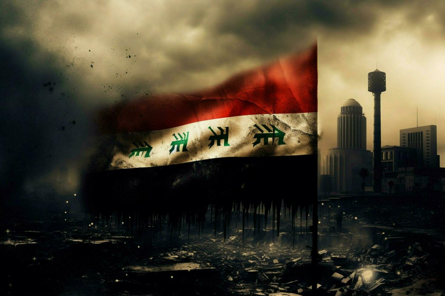 flag wallpaper of Iraq photo