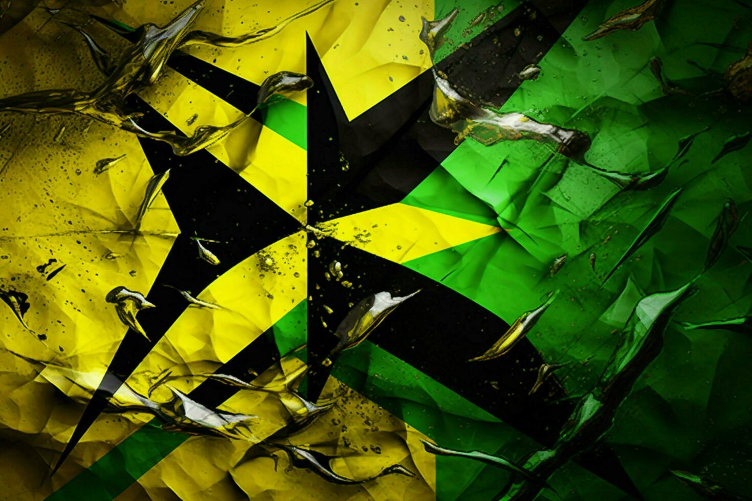 flag wallpaper of Jamaica photo