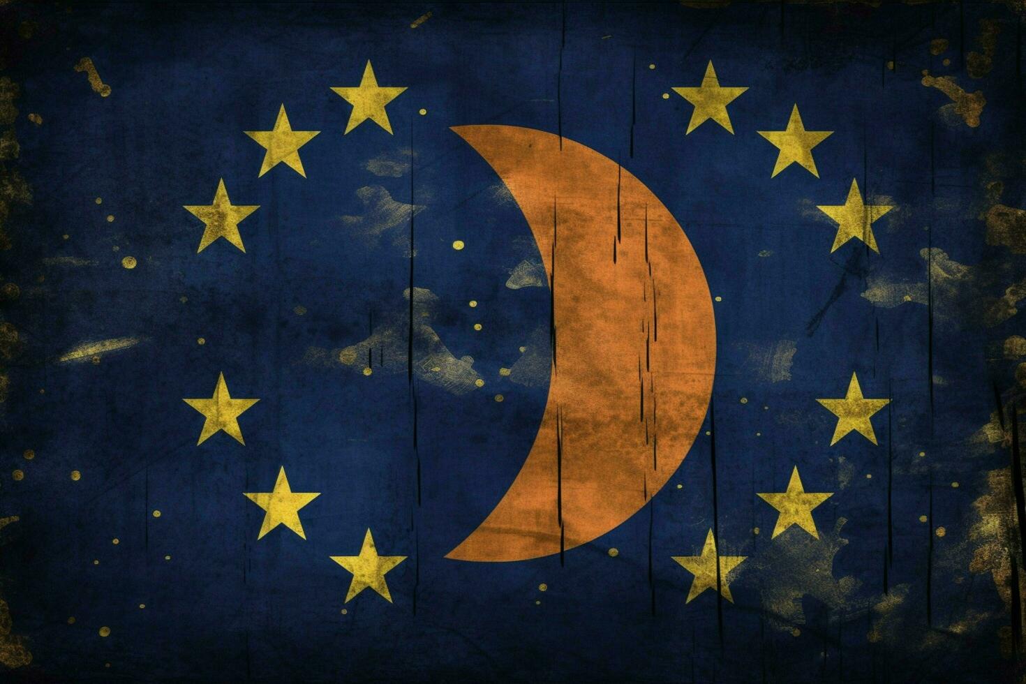 flag wallpaper of Kosovo photo