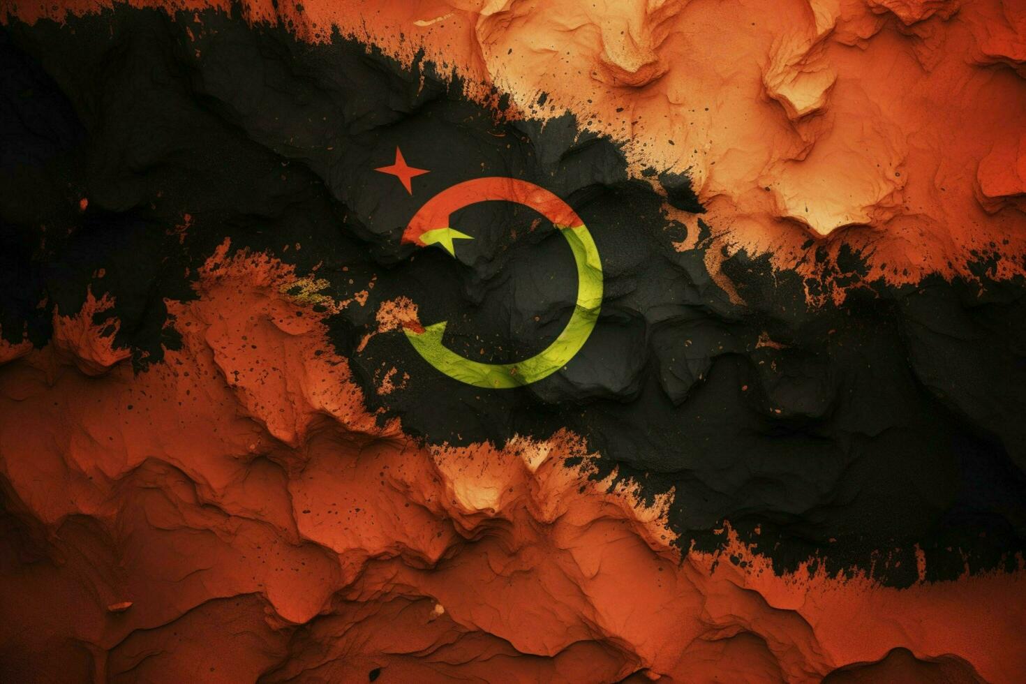 flag wallpaper of Libya photo