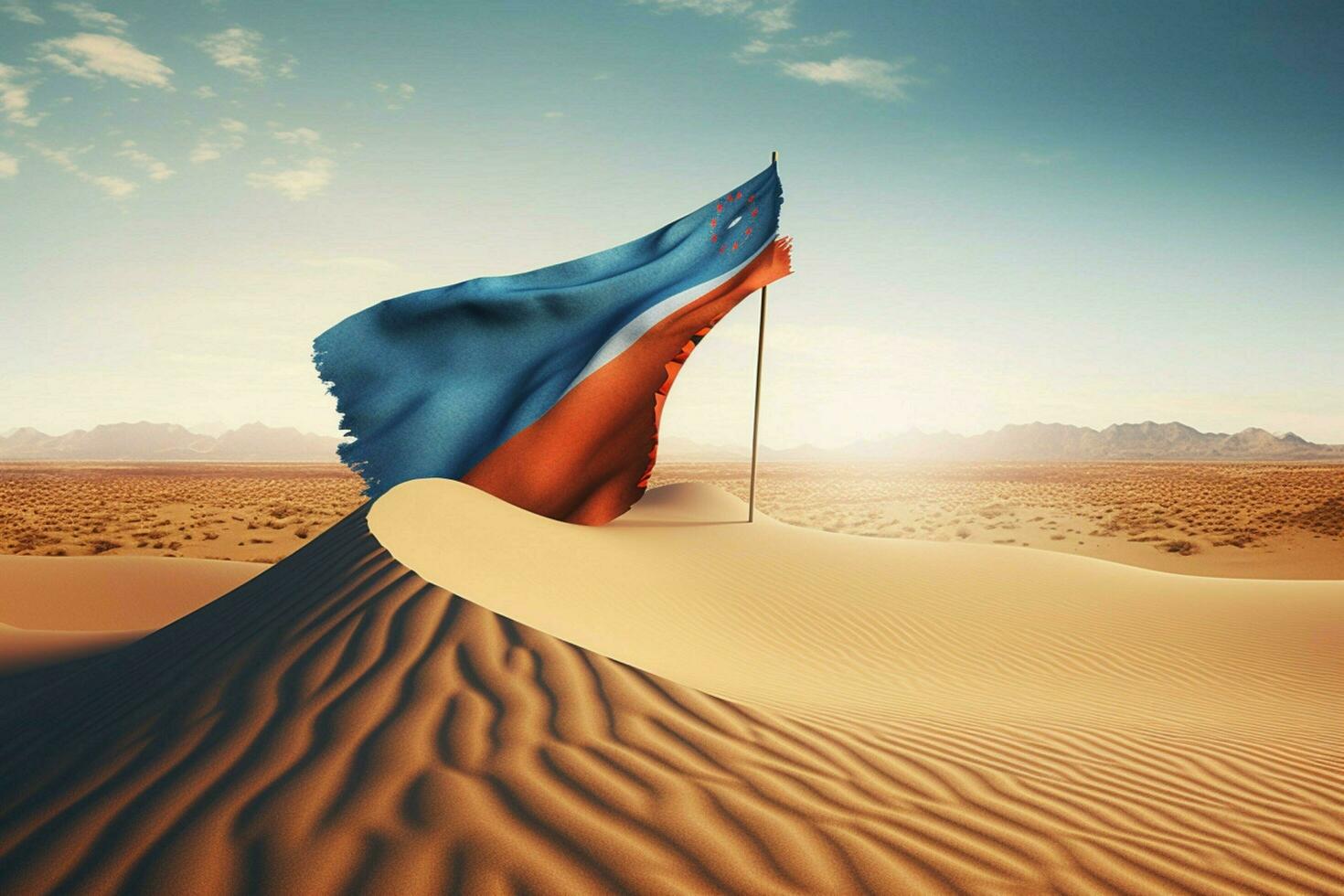 flag wallpaper of Namibia photo