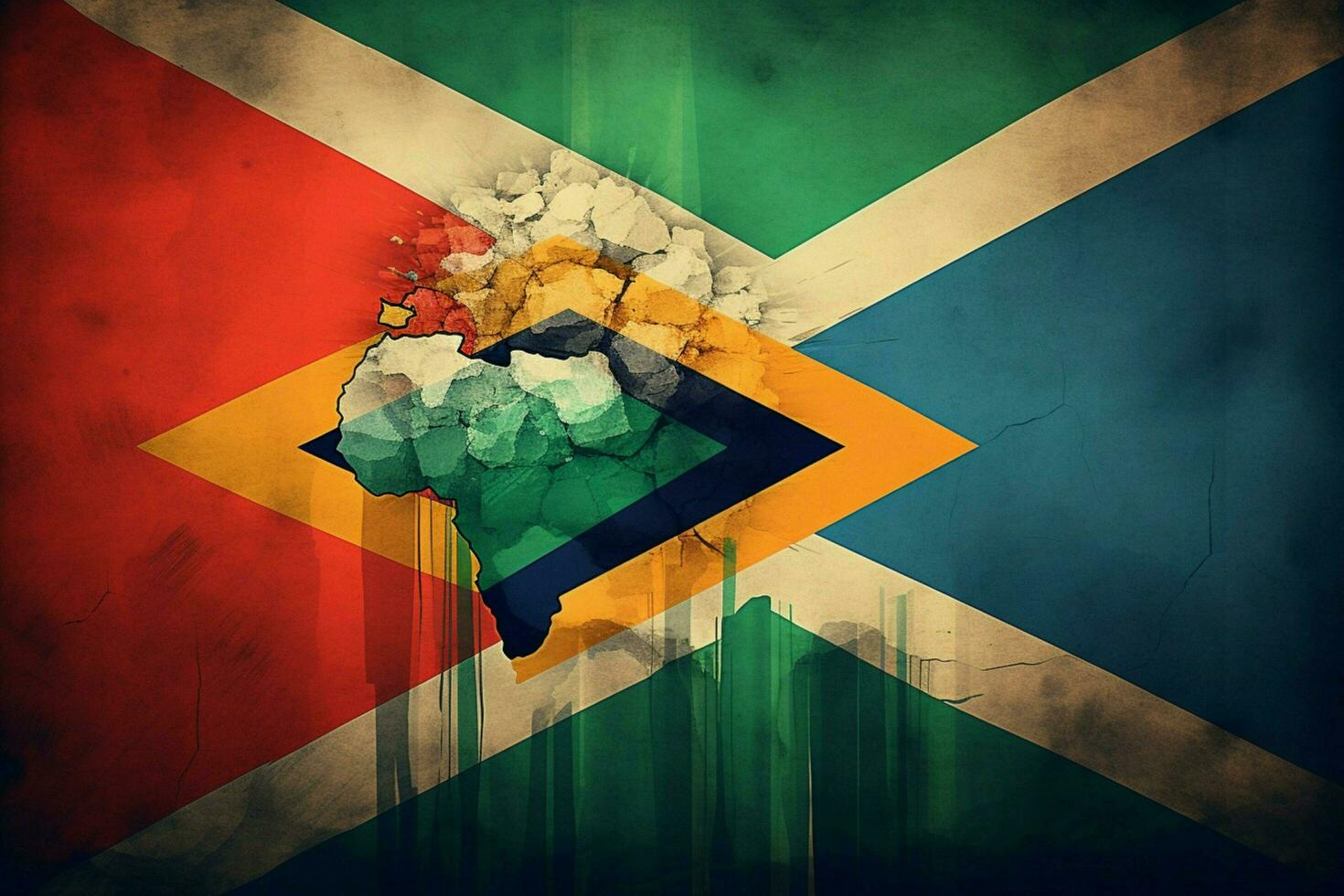 flag wallpaper of South Africa photo