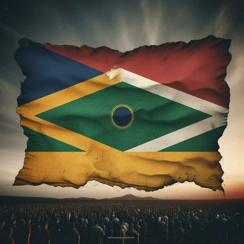 flag wallpaper of South Africa photo