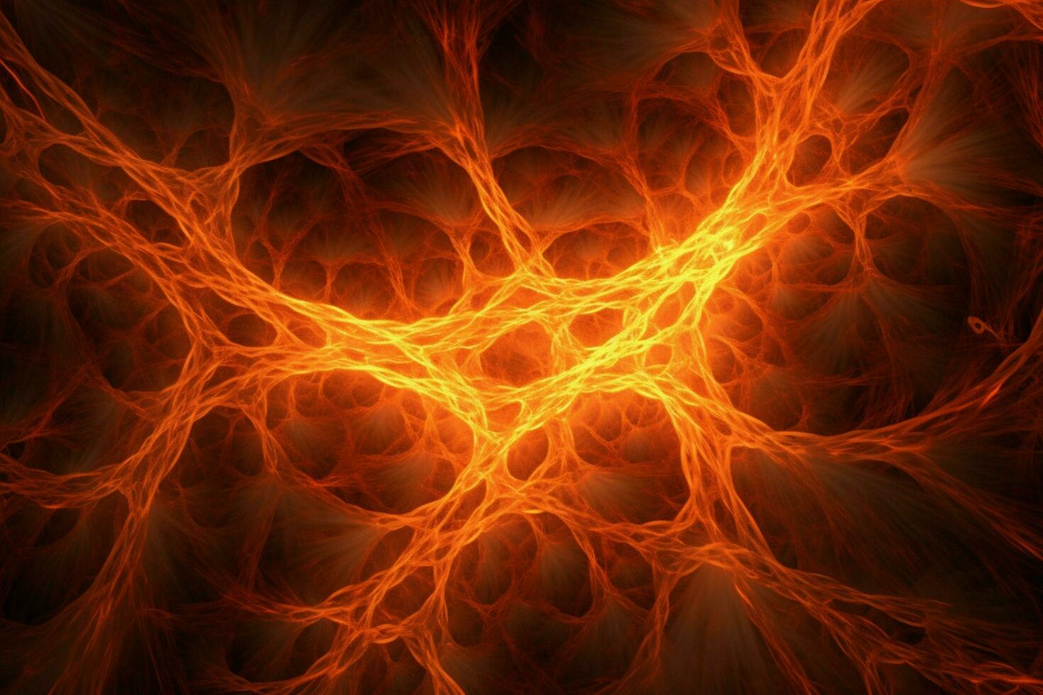 glowing inferno igniting nature abstract fractal pa photo