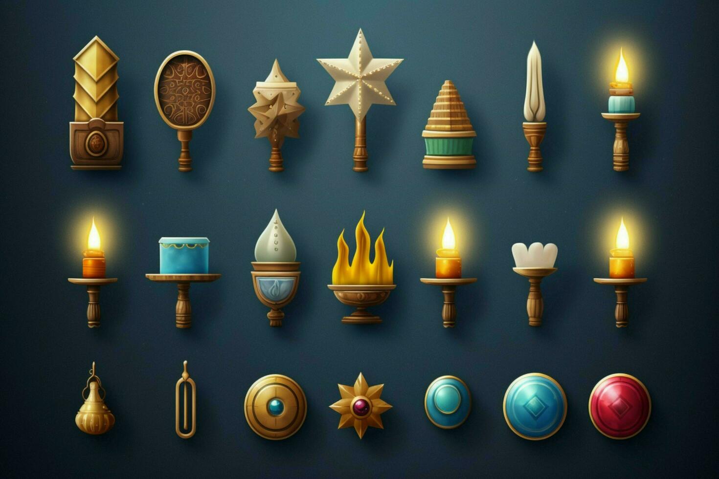 hanukkah icons image hd photo