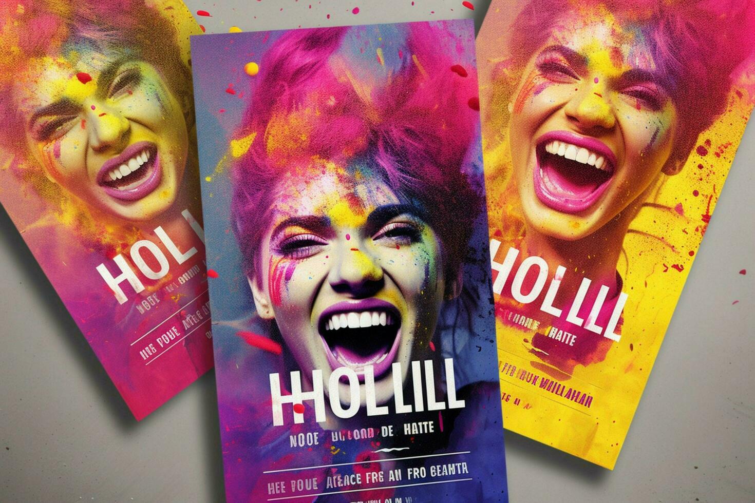 holi flyers image hd photo