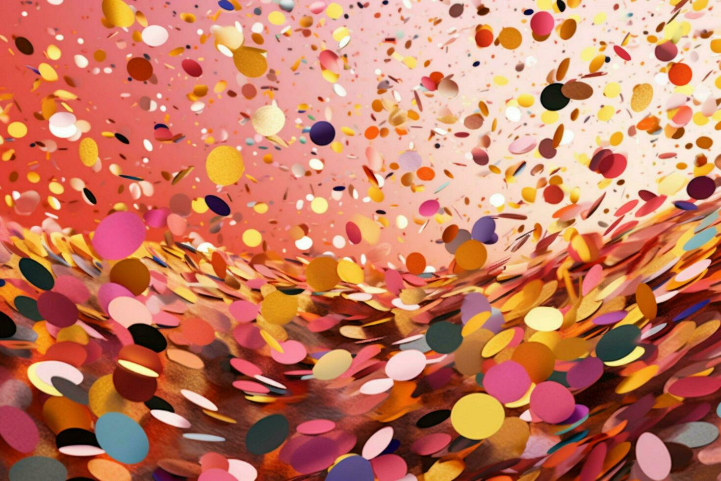 illustration with confetti background shining ill photo