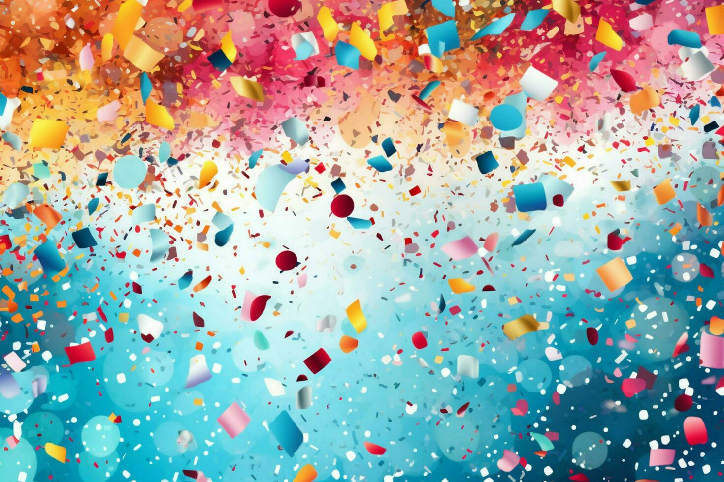 illustration with confetti background shining ill photo