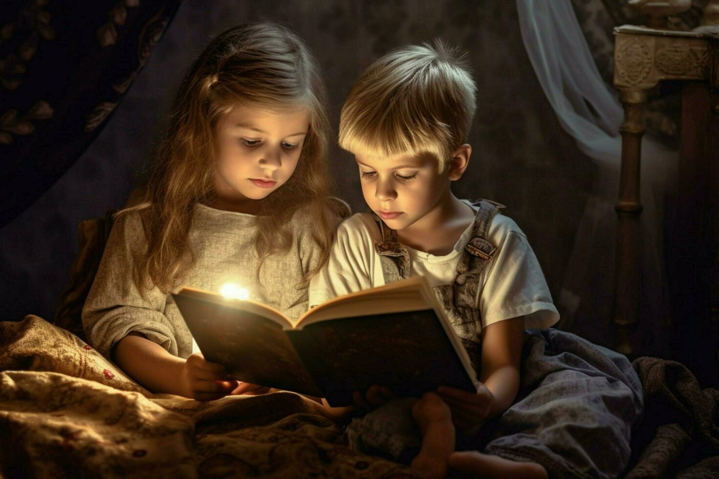 kids reading image hd photo