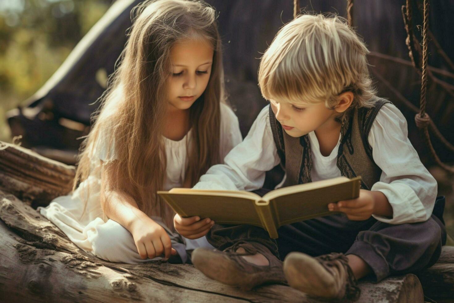 kids reading image hd photo