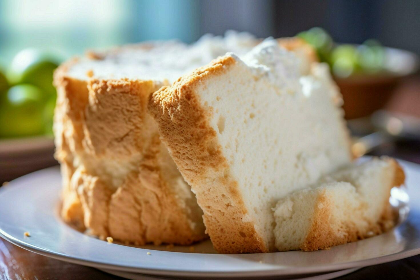 making Angel Food Cake with low sugar ingredients f photo