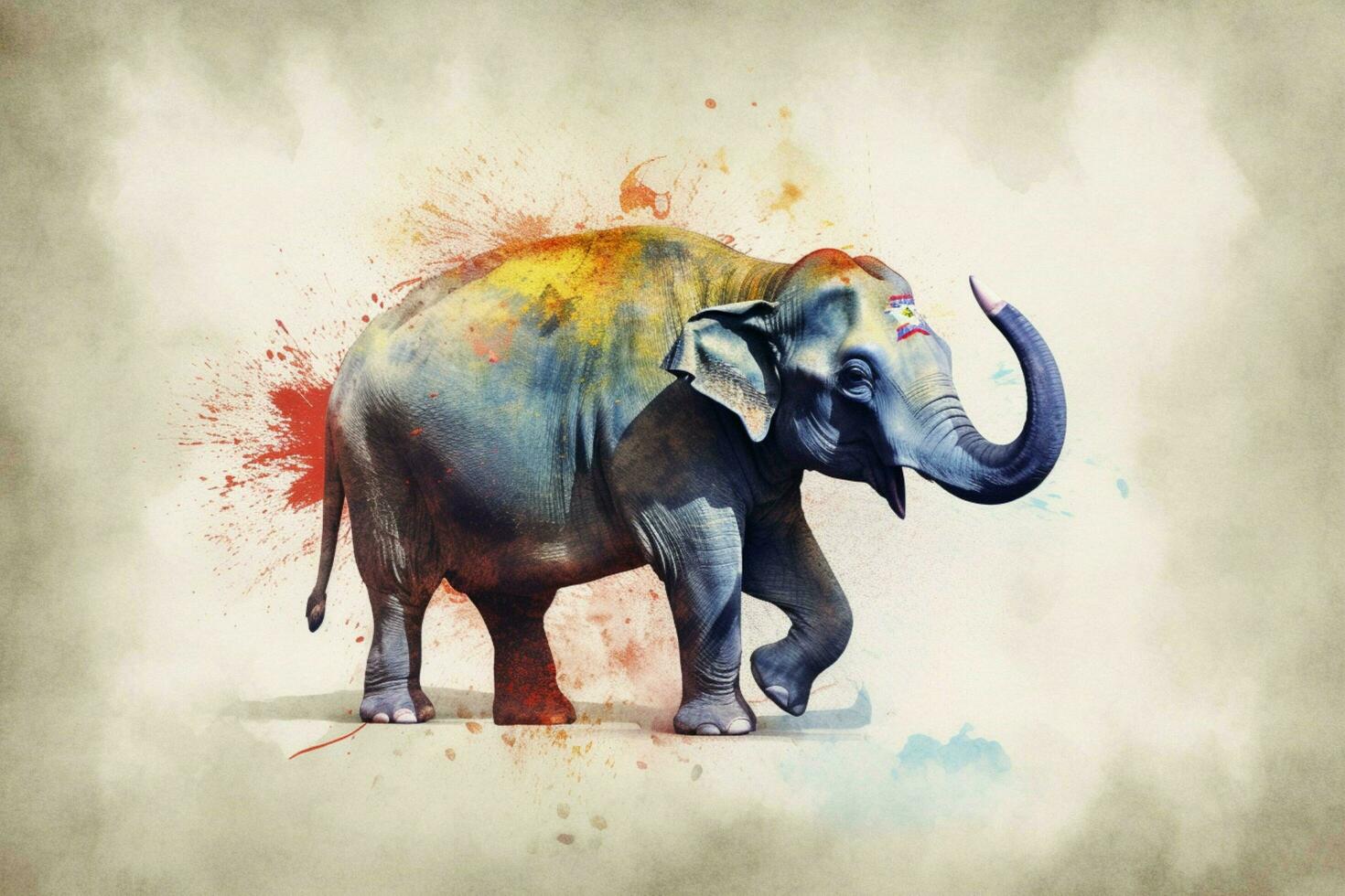 national animal of Nepal photo