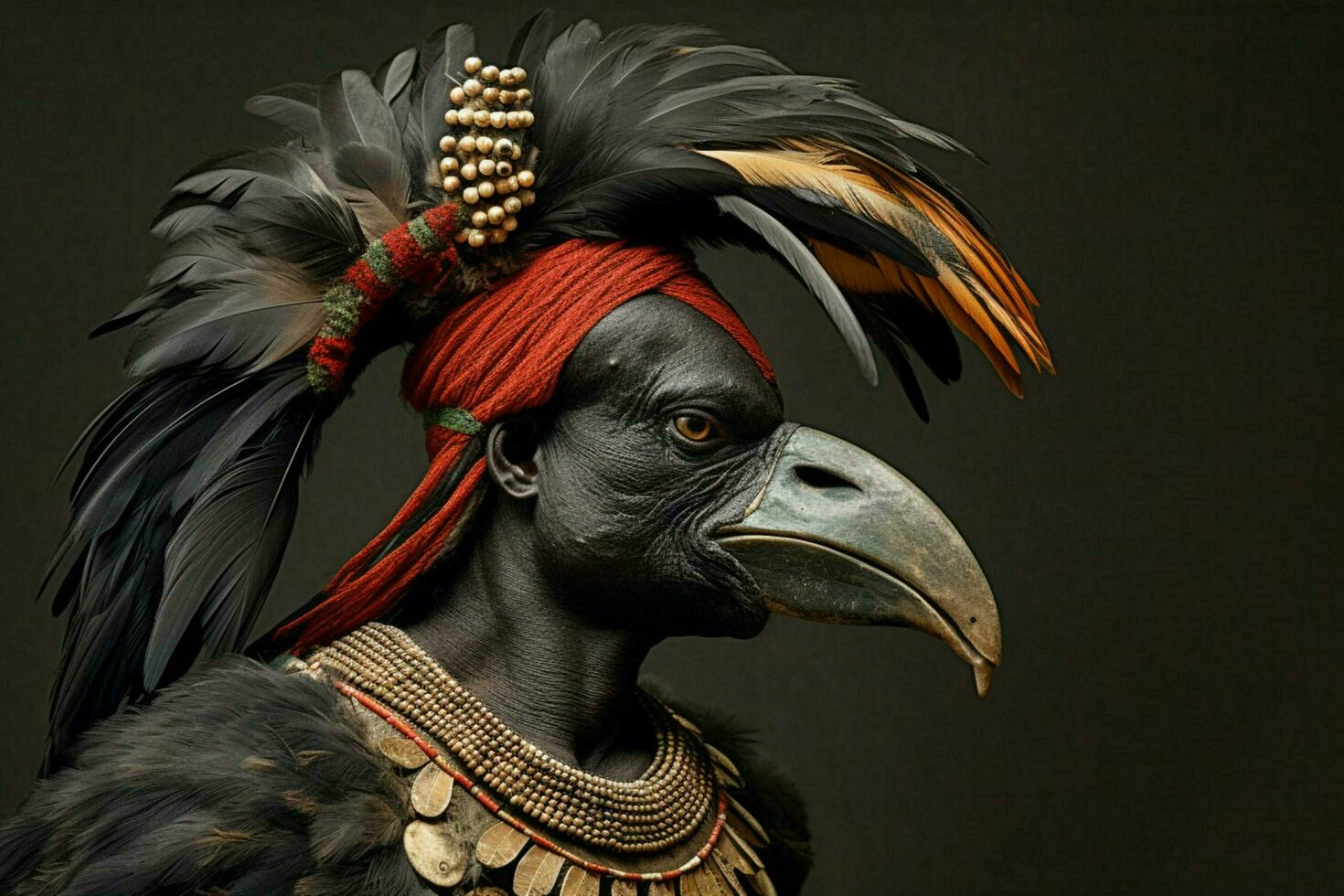 national bird of Benin Dahomey photo