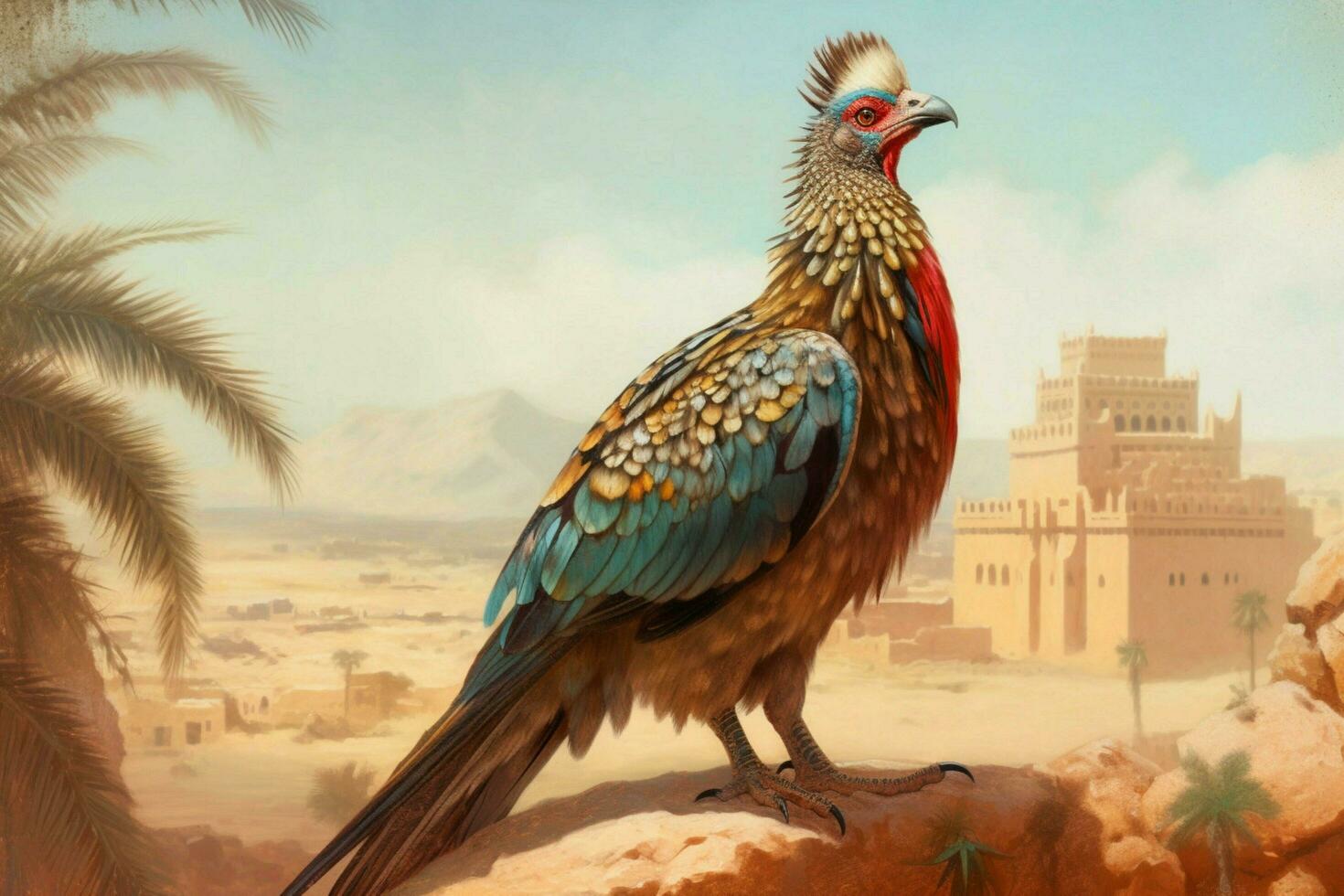 national bird of Morocco photo
