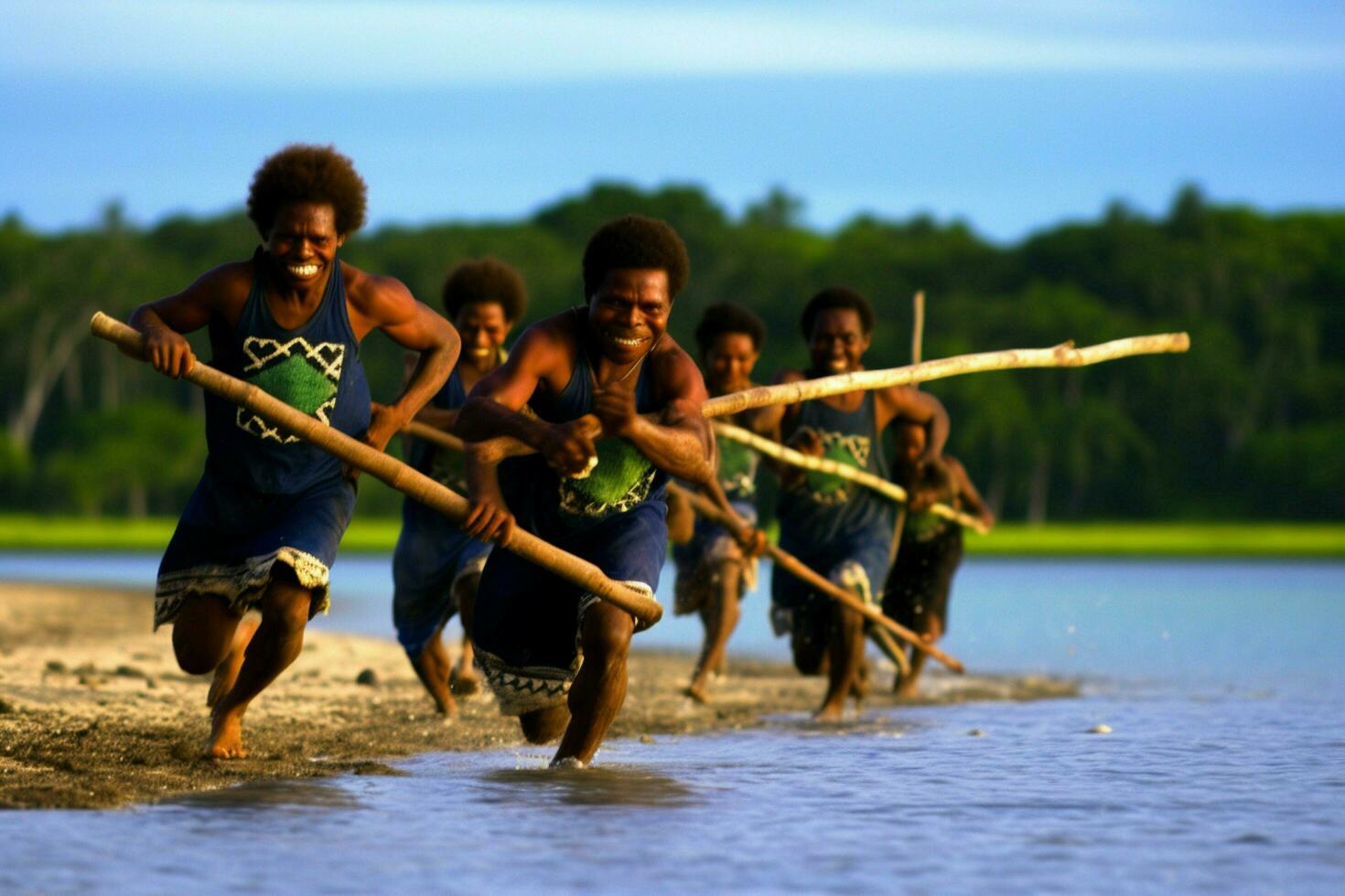 national sport of Solomon Islands The photo