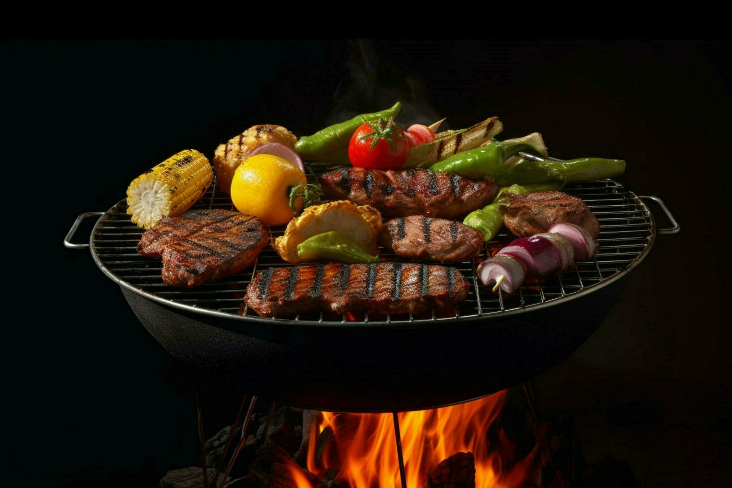 photo of BBQ with no background