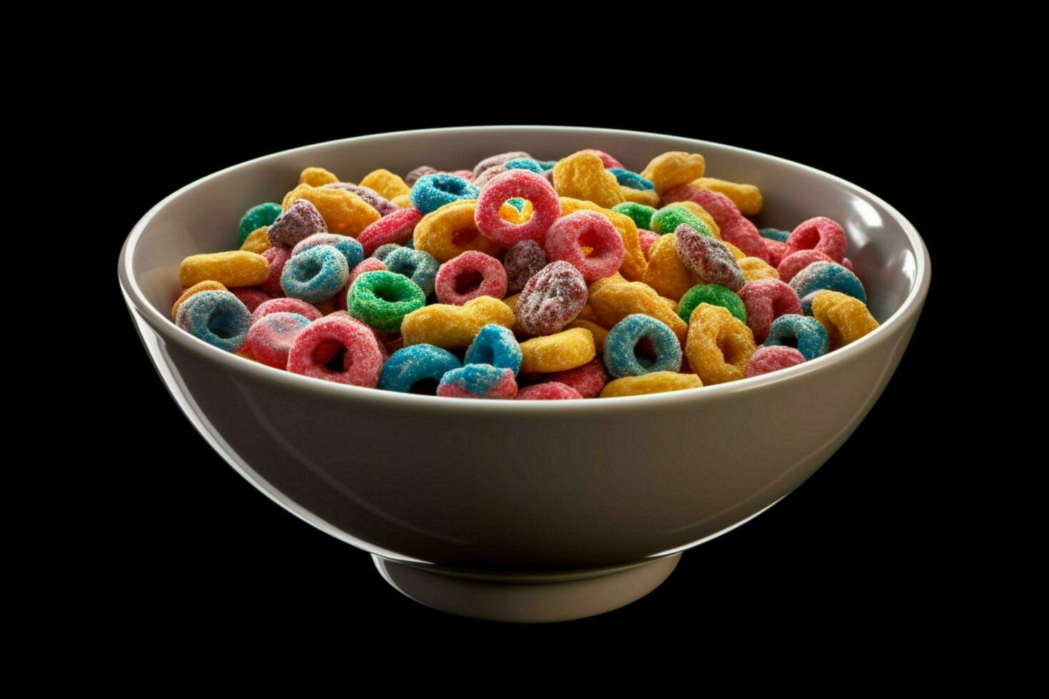 photo of cereal with no background