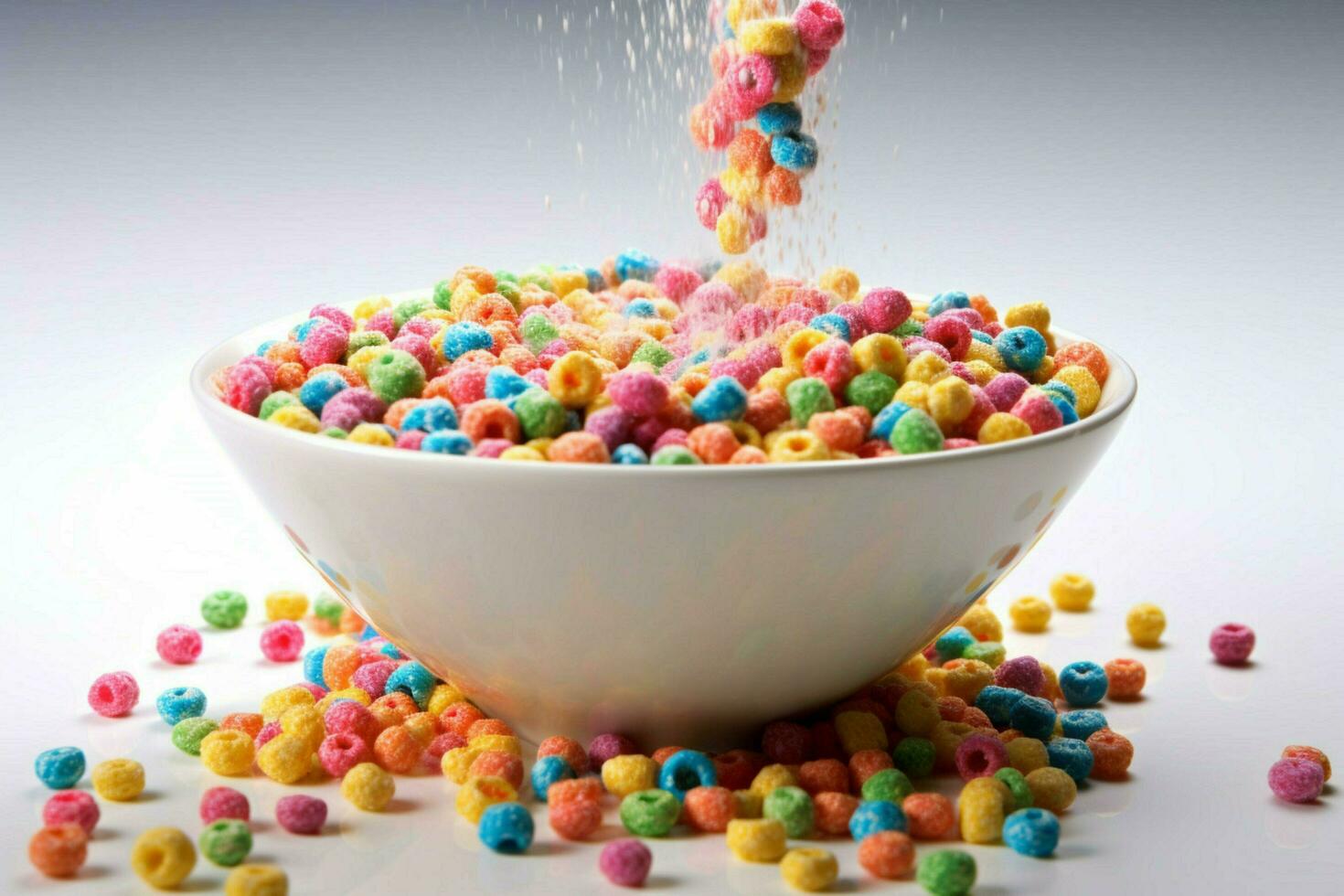 photo of cereal with no background