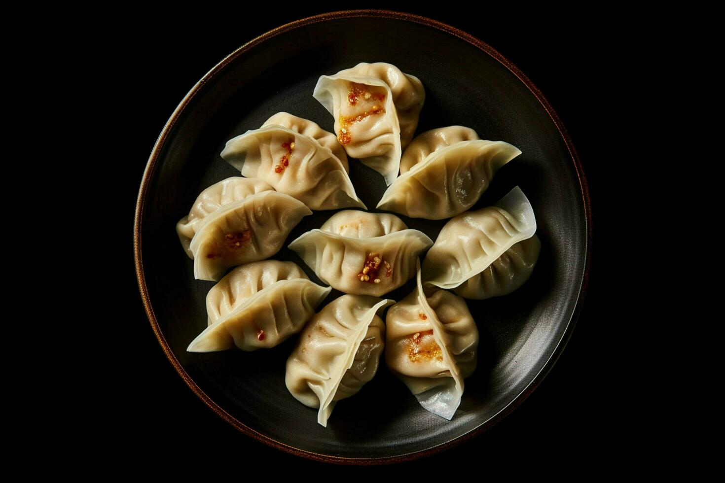 photo of dumplings with no background