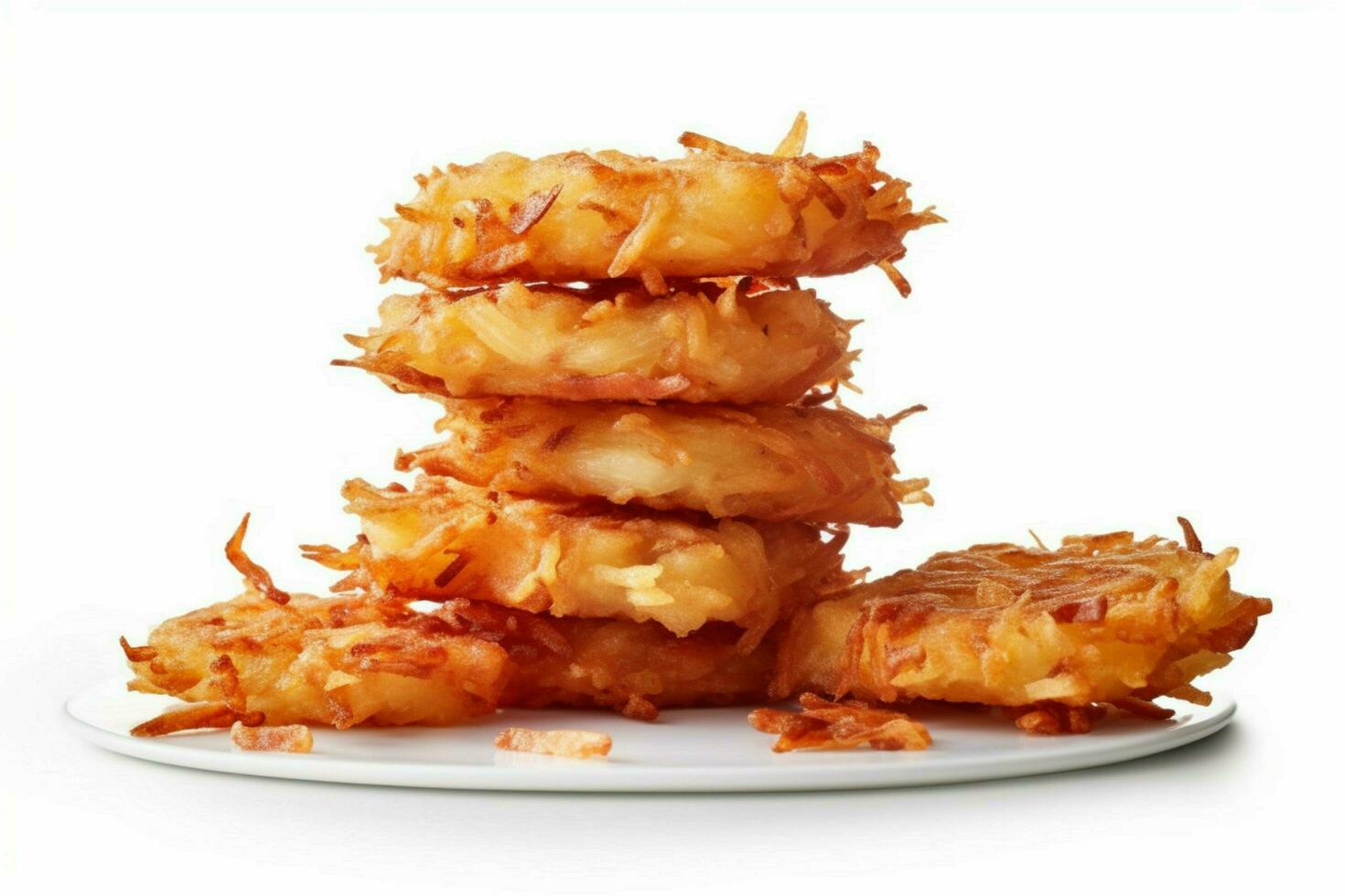 photo of hash browns with no background
