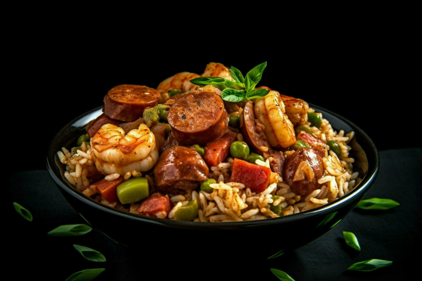 photo of jambalaya with no background