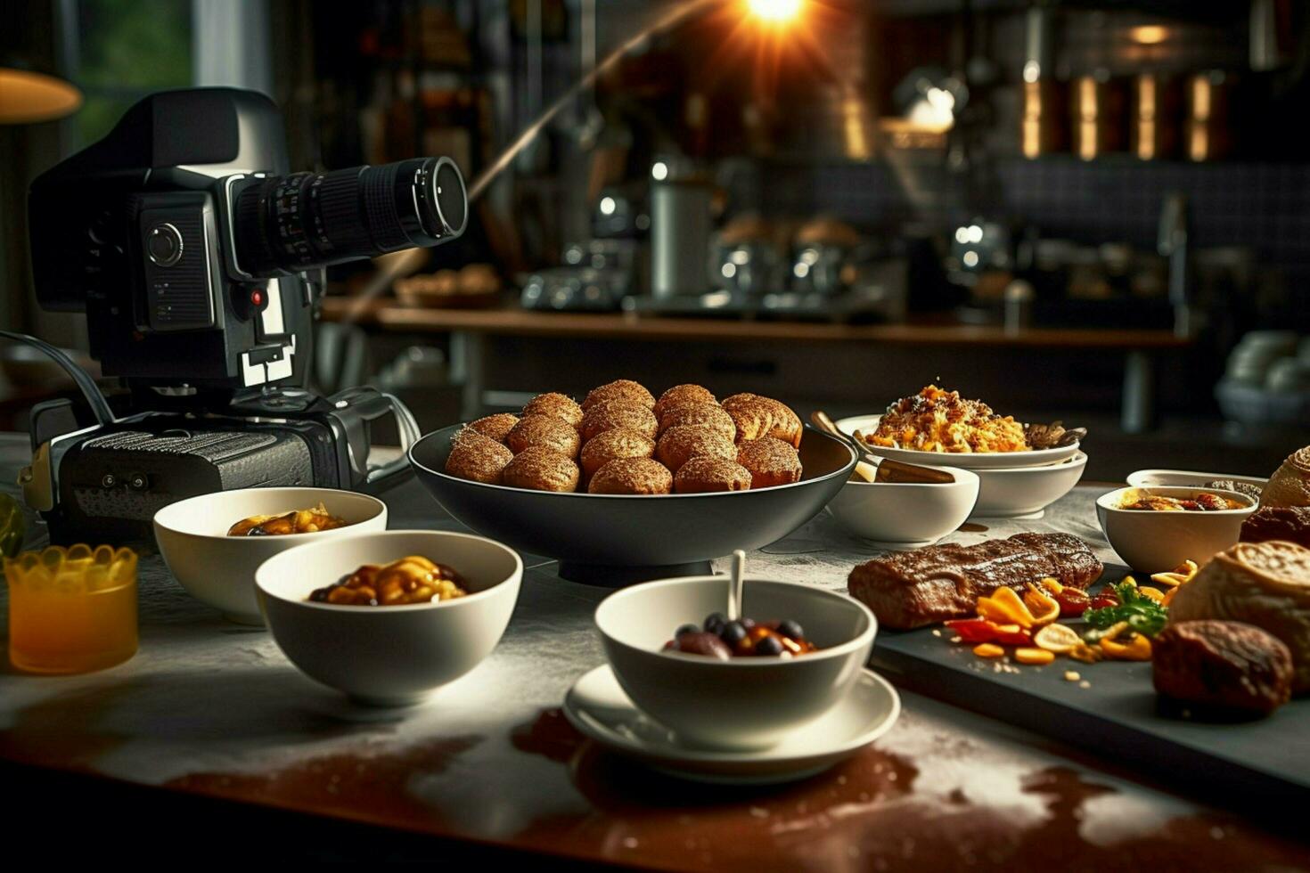 photorealistic professional food commercial photogr photo