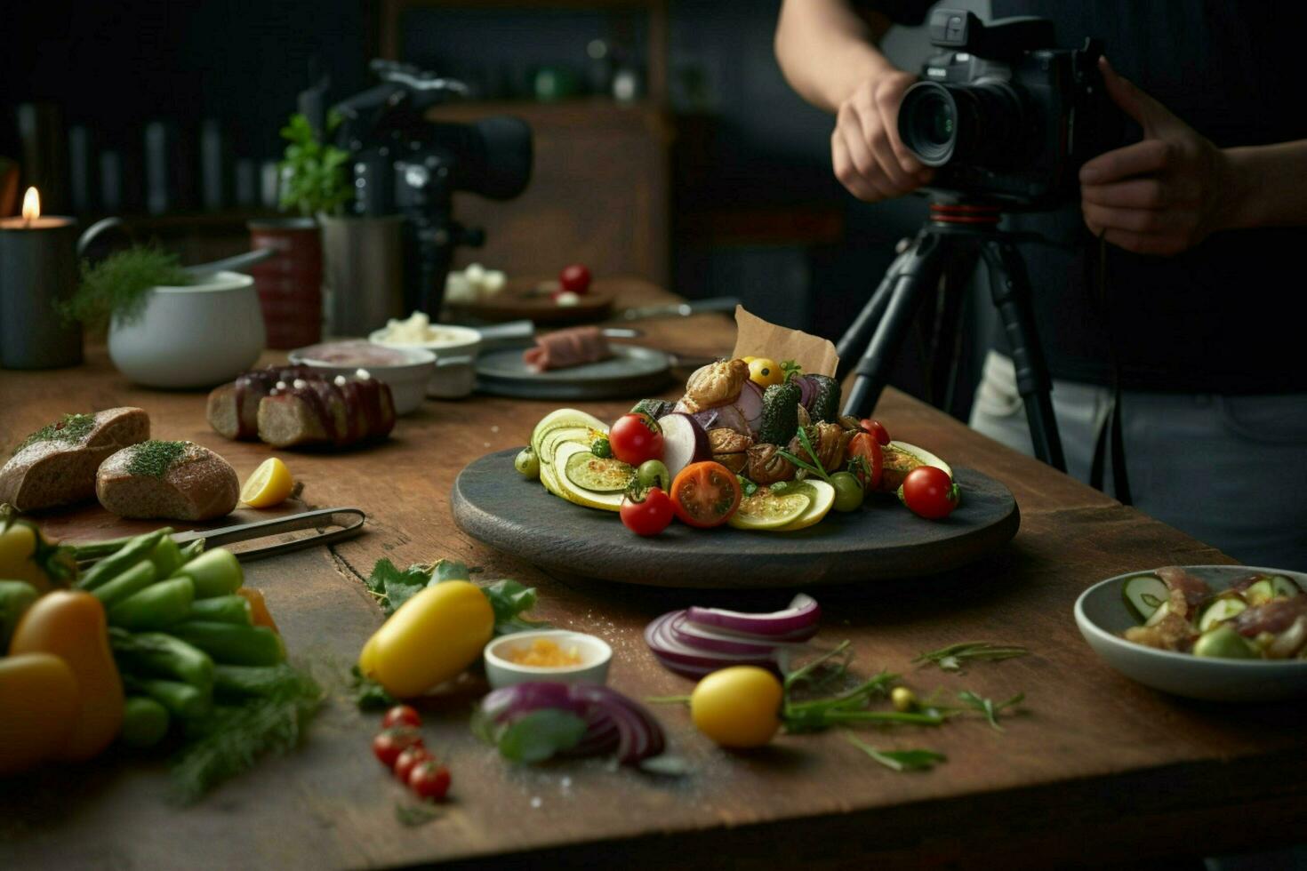 photorealistic professional food commercial photogr photo