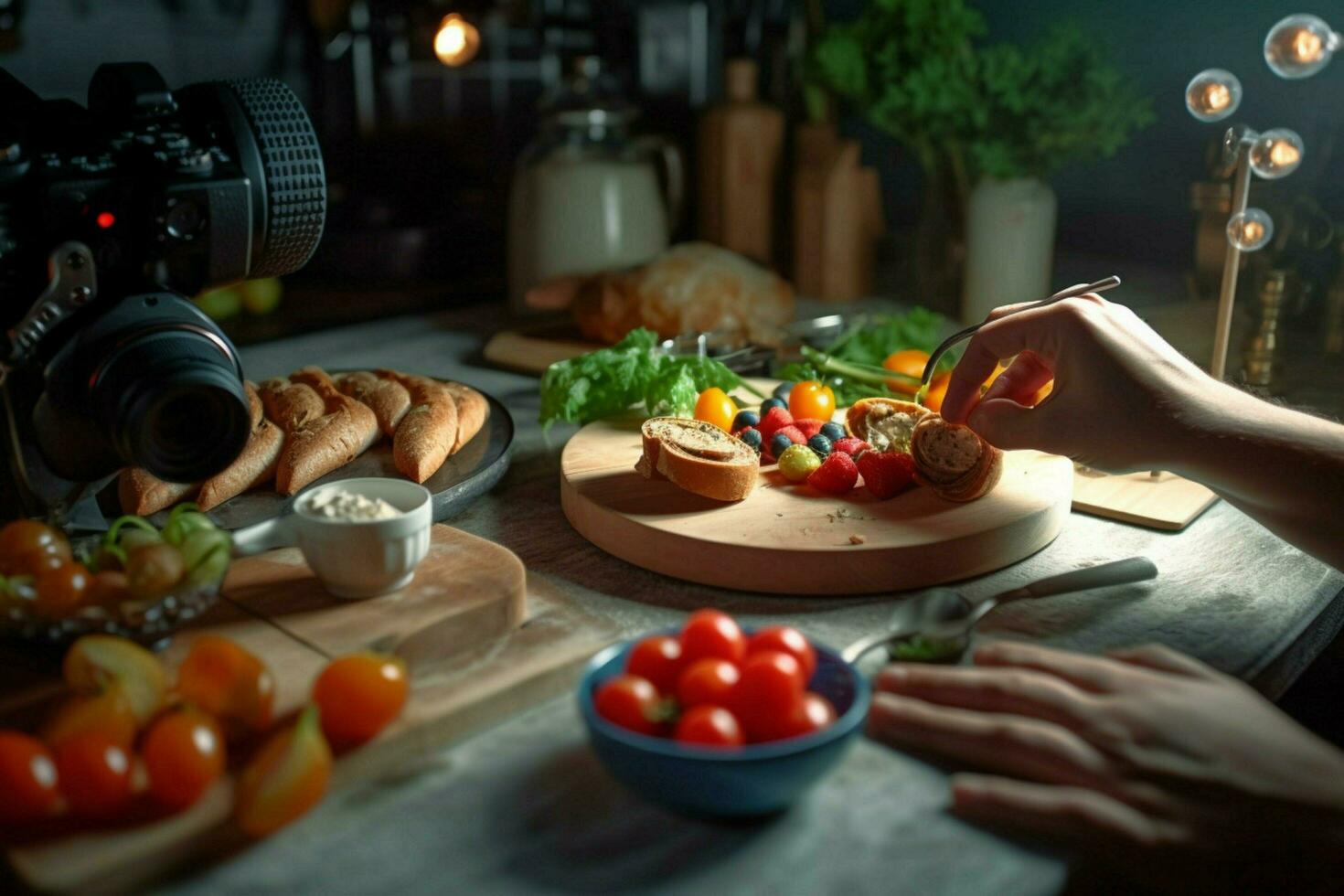 photorealistic professional food commercial photogr photo
