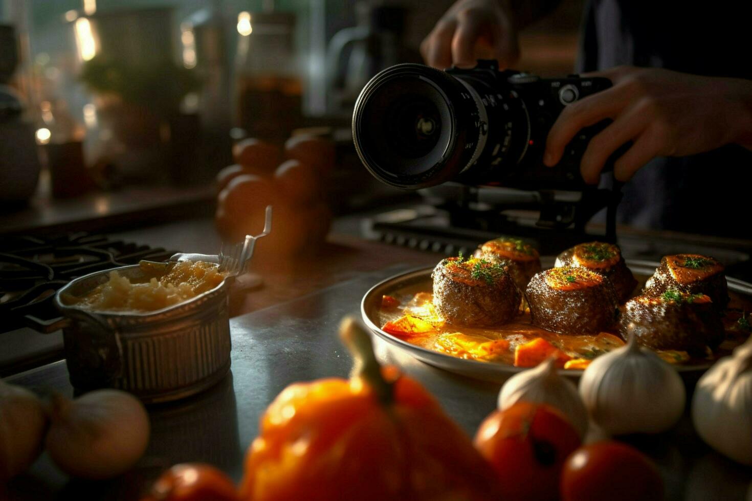 fotorrealista profesional comida comercial fotógrafo foto