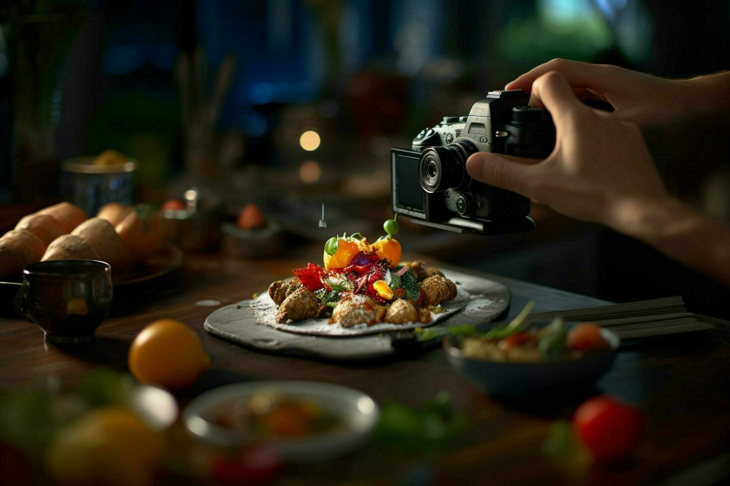photorealistic professional food commercial photographer photo